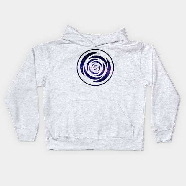 Cosmic Vortex Kids Hoodie by raosnop